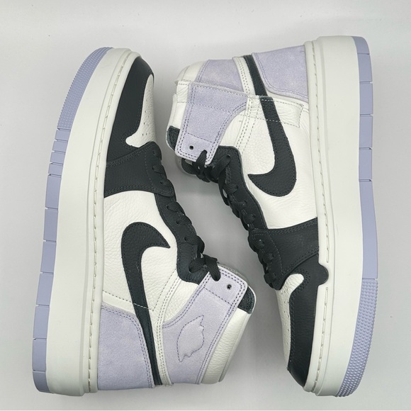 Women’s Air Jordan 1 Elevate High Sz 10.5 Titanium/DK Smoke Grey Sail m - Picture 5 of 11